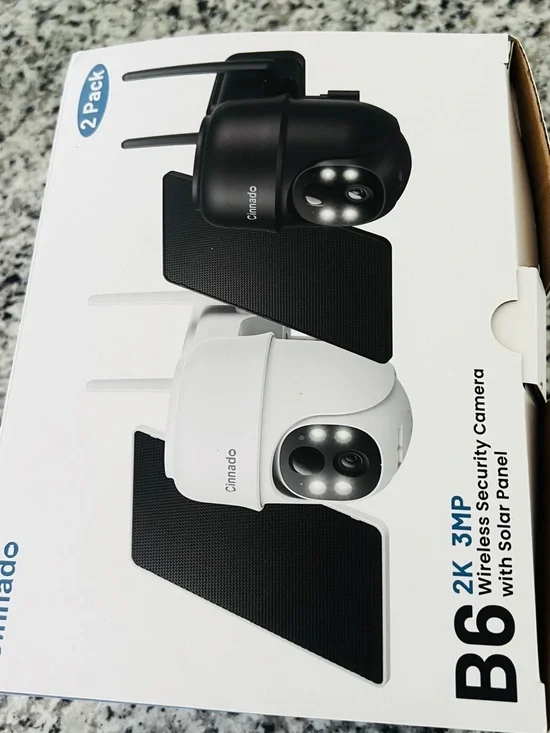 Cinnado Brand White Outdoor Security Camera Dome - Wireless Two-Pack - Picture 11 of 14